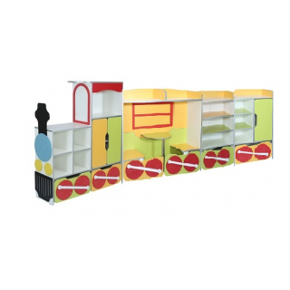 Стенка для игрушек "Сказочный экспресс"