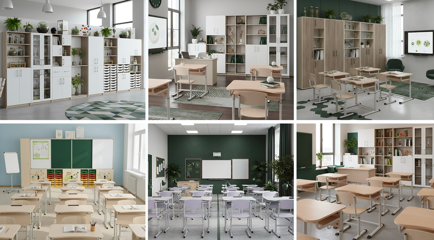 Mobilier modern pentru scoli 