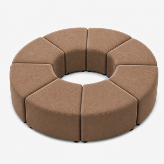 Set de pufuri trapezoidale
