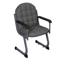 Мека стол за актова зала, едноместен