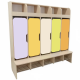 Шкаф детский для раздевалки пятместный