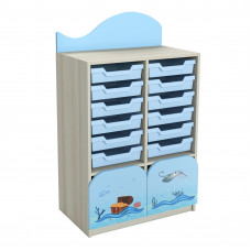 Dulap cu tăvi din plastic element  №4