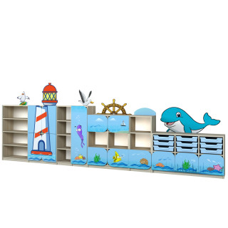 Стенка для игрушек «Морские приключения»