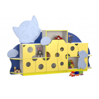 Стенка для игрушек "Кошки-мышки"