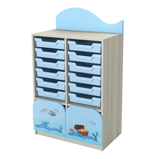 Dulap cu tăvi din plastic №4