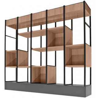 Стелаж офисный с 5 открытыми полками