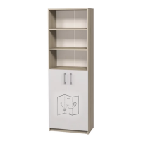 Dulap semi-închis cu imprimare foto