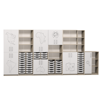 Set de dulapuri pentru cabinetul de geografie