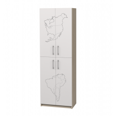  Затворен шкаф с 4 врати с фотопечат