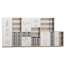Set de dulapuri pentru cabinetul de biologie