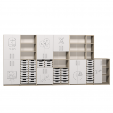 Комплект шкафов для кабинета математики