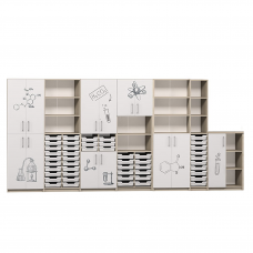 Set de dulapuri pentru cabinetul de chimie
