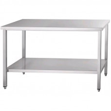 Masa industriala cu raft, latime 700 mm