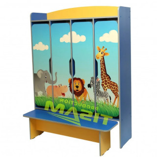 Dulap vestiar "Safari" cu banca