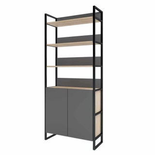 Офисный стеллаж с нижним шкафом