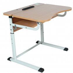 Banca scolara individuala pe cadru oval