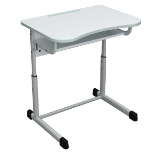 Парта одноместная на плоскоовальном каркасе