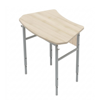 Парта 1-местная школьная регулируемая на ростовые группы №4-7