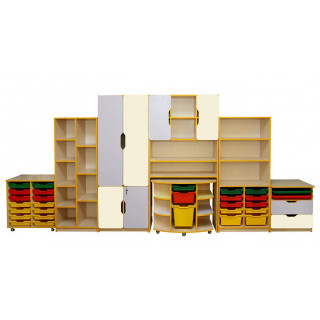Комплект шкафов для кабинета с лотками 