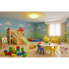 Set mobilier pentru zona de joacă