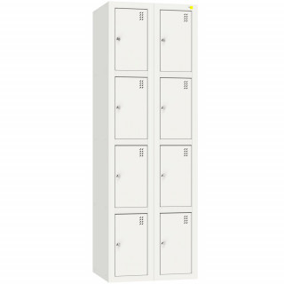 Шкаф металлический двухсекционный  на 8 ячеек