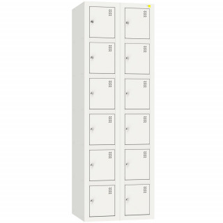 Шкаф металлический двухсекционный на 12 ячеек