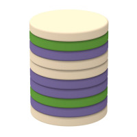 Круглые подушка для стула "Диски" 